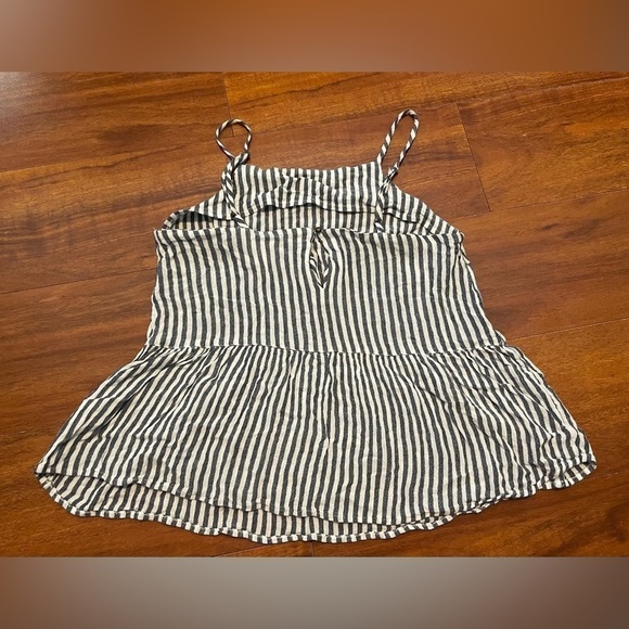 Mossimo Striped Tank Top with Bottom Ruffle - Picture 3 of 4